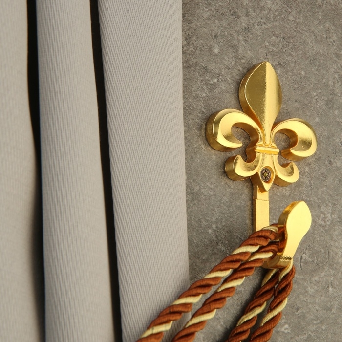 Крючок однорожковый для штор CAPPIO KC113, цвет золото, 2 шт Крючок однорожковый для штор CAPPIO KC113, цвет золото, 2 шт