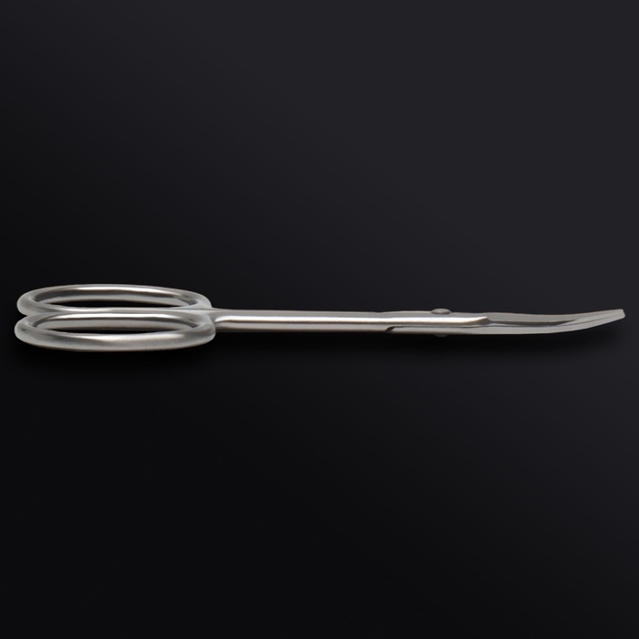 Ножницы маникюрные «Premium», загнутые, узкие, 9 см, на блистере, цвет серебристый Ножницы маникюрные «Premium», загнутые, узкие, 9 см, на блистере, цвет серебристый