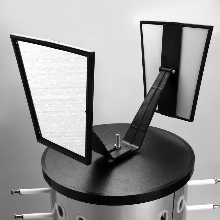 Стойка под очки настольная вращающаяся , 44 места, 38×38×68см, цвет серебряный