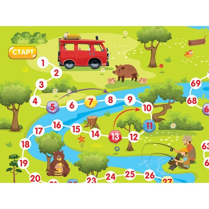 Настольная игра-ходилка «В лесу» Настольная игра-ходилка «В лесу»