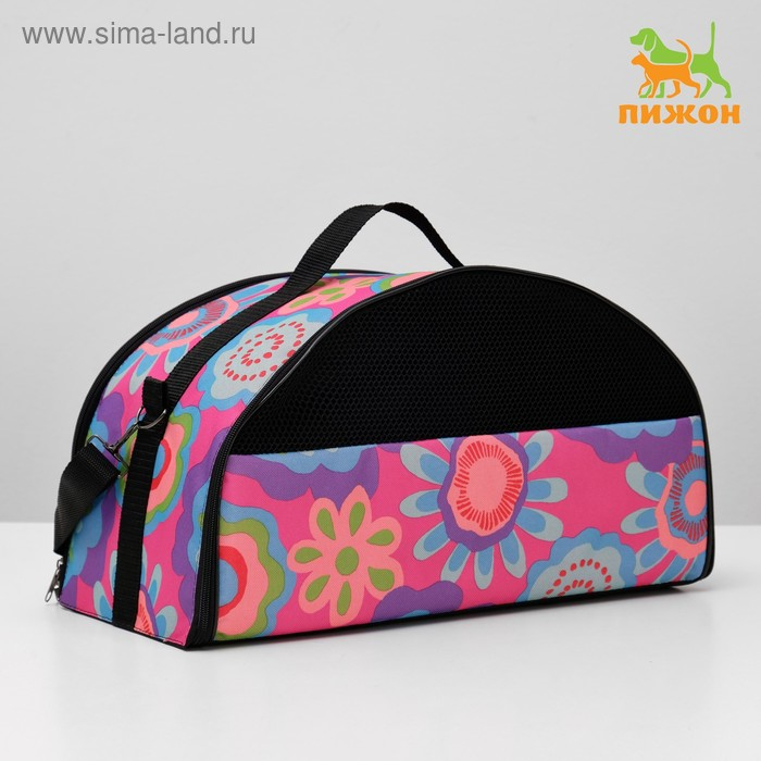 Сумка - переноска для животных, раскладная полукруглая, нейлон, 44 х 22 х 25 см, микс расцветок 4940 Сумка - переноска для животных, раскладная полукруглая, нейлон, 44 х 22 х 25 см, микс расцветок 4940