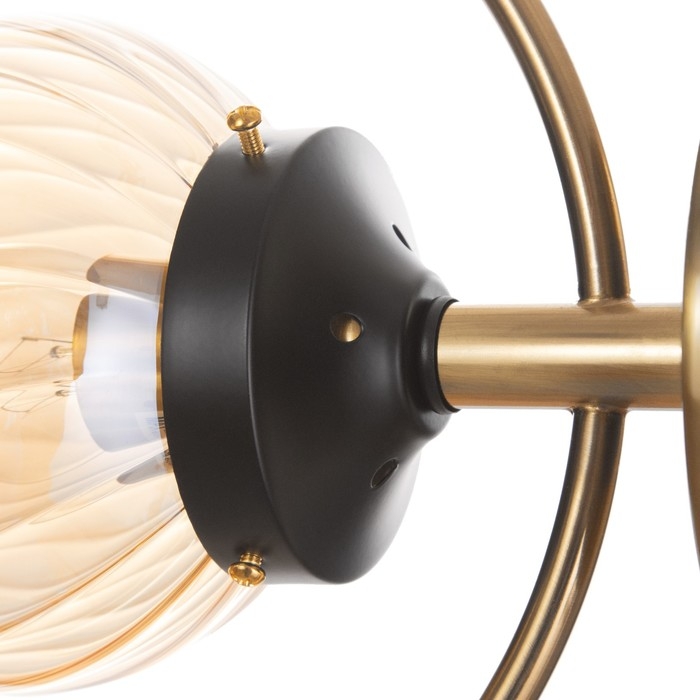 Бра Бра "Салли" 1х60Вт Е27 Медный, чёрный 26х13х33см