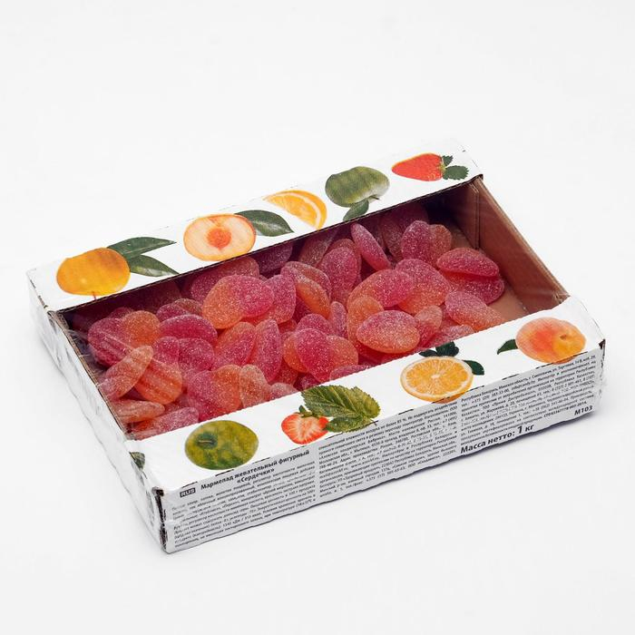 Мармелад жевательный фигурный «Сердечки», 1 кг Мармелад жевательный фигурный «Сердечки», 1 кг
