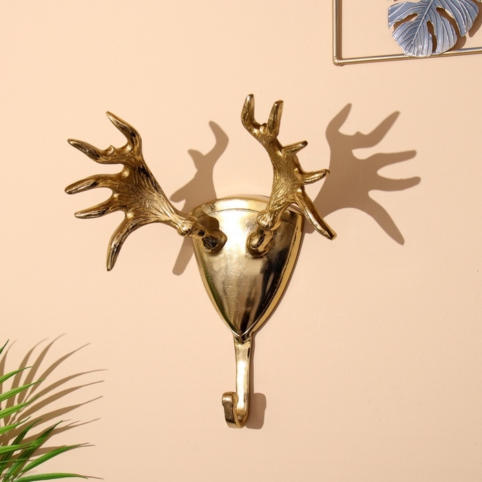 Крючок Крючок "Рога" алюминий 14х22х31 см