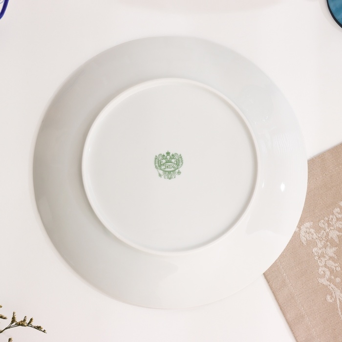 Тарелка Тарелка "Романс проза", д-240мм, нео гжель