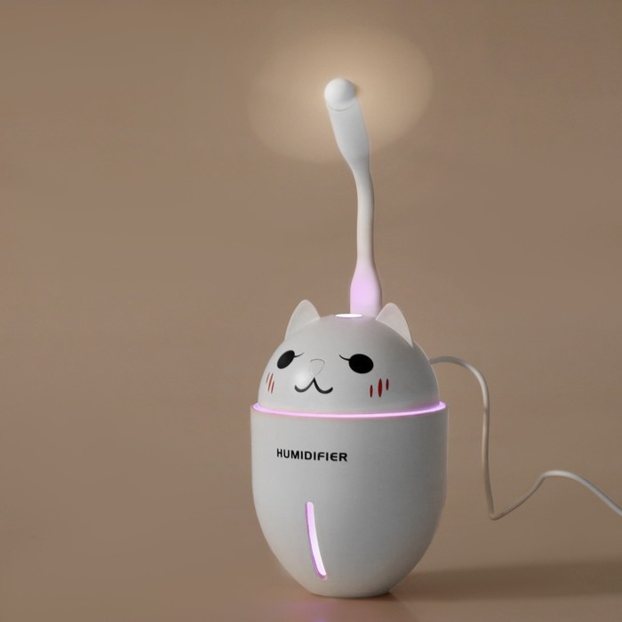 Увлажнитель воздуха Luazon HM-2, ультразвуковой, 400 мл, 2 Вт, портативный, серый Увлажнитель воздуха Luazon HM-2, ультразвуковой, 400 мл, 2 Вт, портативный, серый