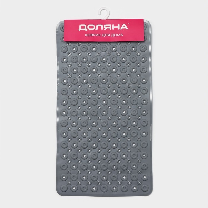 Коврик противоскользящий в ванну на присосках Доляна «Массажный», 37×67 см, цвет МИКС Коврик противоскользящий в ванну на присосках Доляна «Массажный», 37×67 см, цвет МИКС