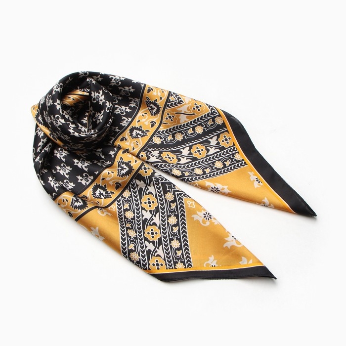 Платок женский MINAKU 70*70 см, черный Платок женский MINAKU 70*70 см, черный