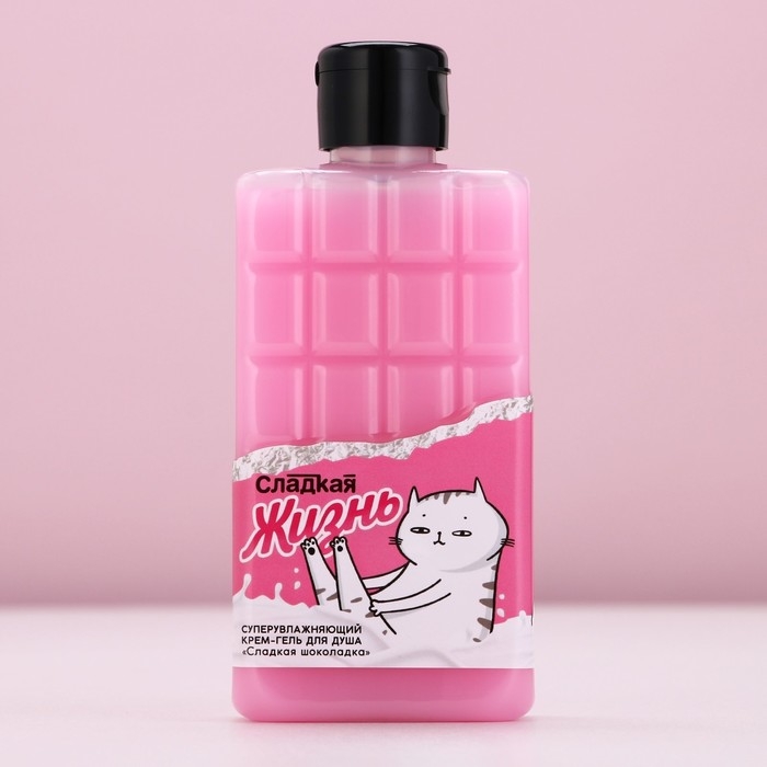 Гель для душа «Сладкая жизнь», 300 мл, аромат шоколада, ЧИСТОЕ СЧАСТЬЕ Гель для душа «Сладкая жизнь», 300 мл, аромат шоколада, ЧИСТОЕ СЧАСТЬЕ