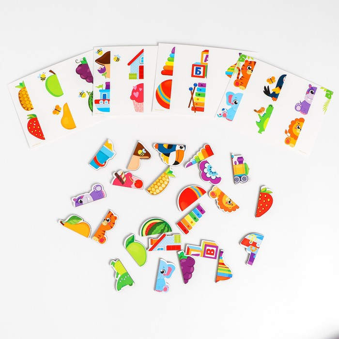 Умное лото. Найди половинку, 24 фишки Умное лото. Найди половинку, 24 фишки