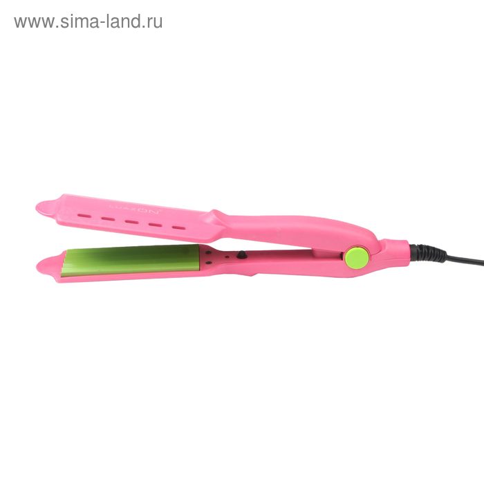 Щипцы-гофре Luazon LW-48, 50 Вт, керамическое покрытие, 100х45 мм, до 180 °C, розовые Щипцы-гофре Luazon LW-48, 50 Вт, керамическое покрытие, 100х45 мм, до 180 °C, розовые