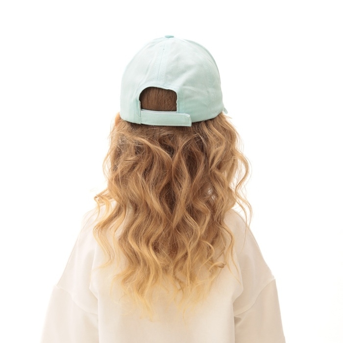 Бейсболка для девочек MINAKU,цв.голубой,р-р 52 см