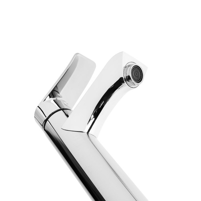 Смеситель для раковины ZEIN Z3722, однорычажный, длина излива 12 см, высокий, пластик, хром Смеситель для раковины ZEIN Z3722, однорычажный, длина излива 12 см, высокий, пластик, хром