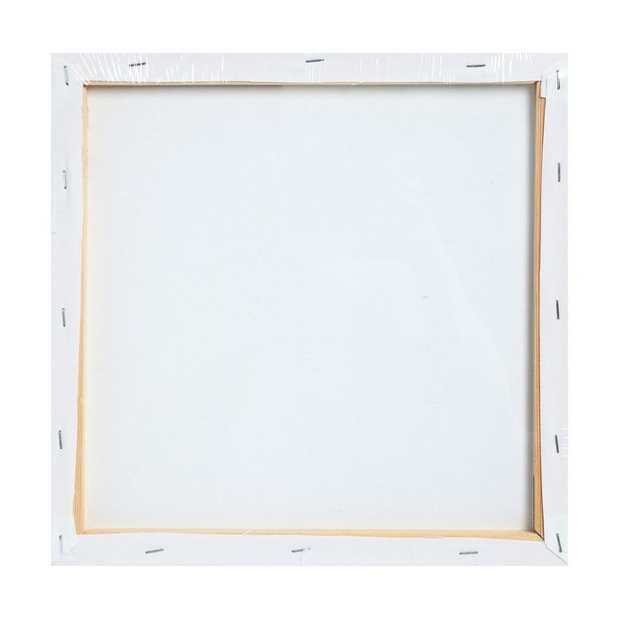 Холст на подрамнике, хлопок 100%, 1,6 х 50 х 50 см, акриловый грунт, мелкозернистый, 280 г/м²