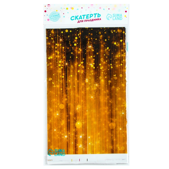 Скатерть одноразовая Скатерть одноразовая "Золото" 180х137