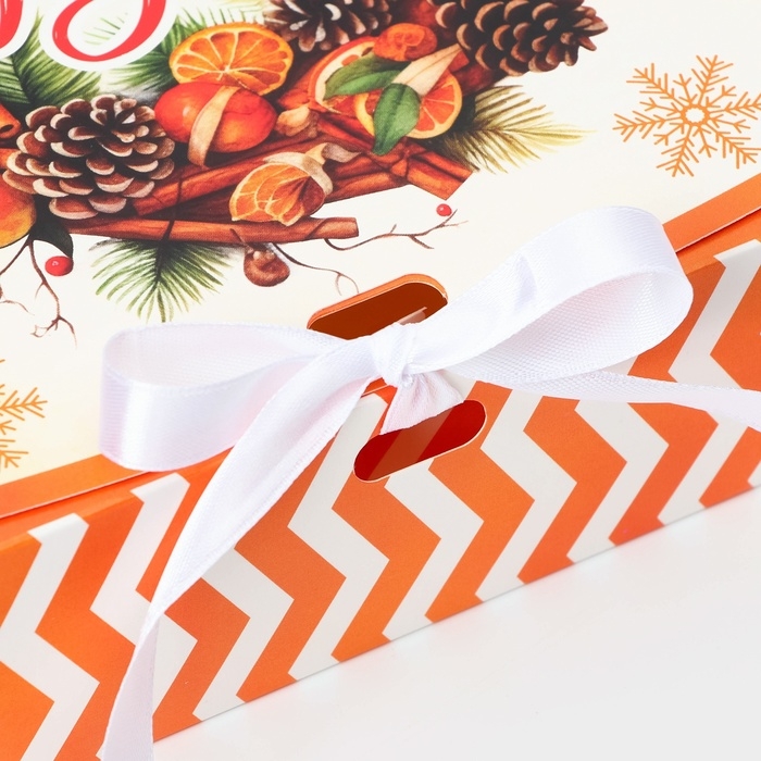 Новый год. Коробка подарочная новогодняя складная, упаковка, «С Новым Годом», 20 × 18 × 5 см. Новый год. Коробка подарочная новогодняя складная, упаковка, «С Новым Годом», 20 × 18 × 5 см.