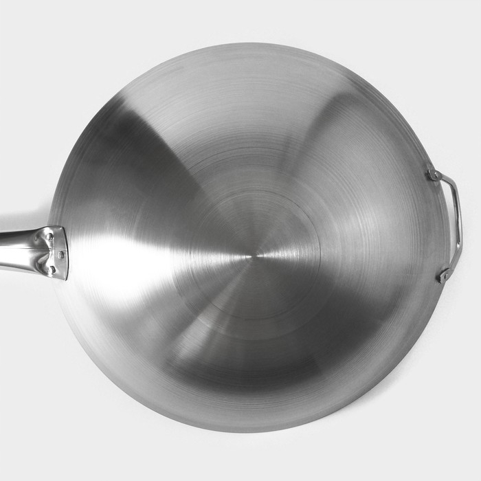 Сковорода-Wok из нержавеющей стали Hanna Knövell Chief, 6 л, d=36 см, с ручкой Сковорода-Wok из нержавеющей стали Hanna Knövell Chief, 6 л, d=36 см, с ручкой
