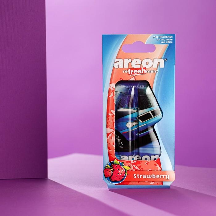 Ароматизатор на зеркало Areon Refreshment гелевый, клубника 704-025-908 Ароматизатор на зеркало Areon Refreshment гелевый, клубника 704-025-908
