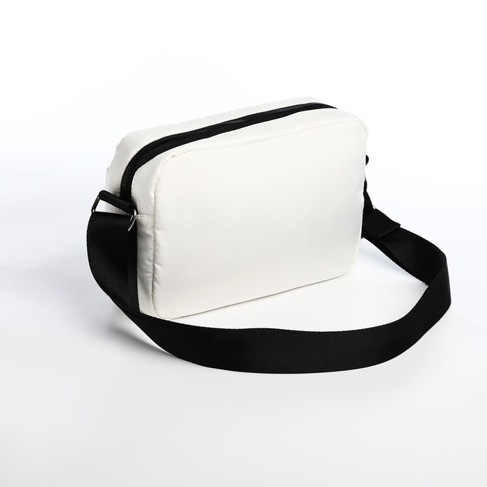 Сумка кросс-боди на молнии, цвет молочный Сумка кросс-боди на молнии, цвет молочный