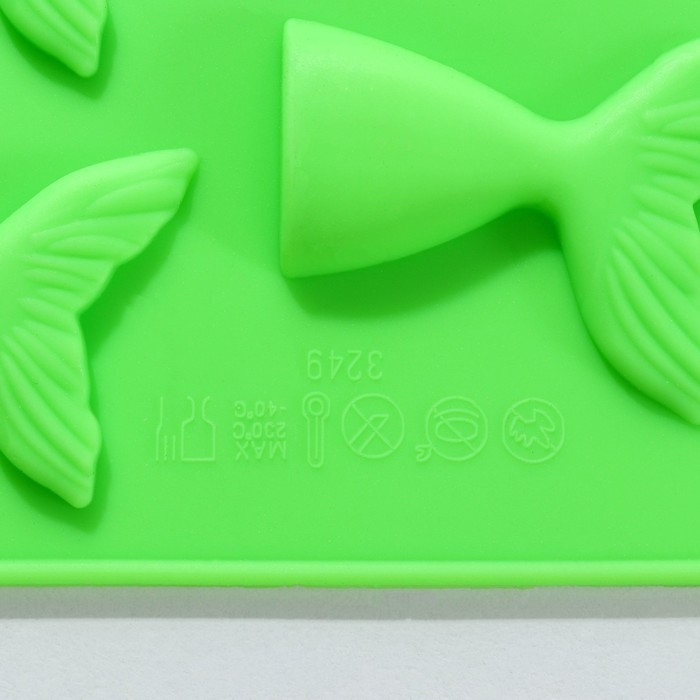 Форма для шоколада Доляна &laquo;Хвост&raquo;, силикон, 25&times;22,5&times;0,4 см, 18 ячеек (5,3&times;4 см), цвет МИКС