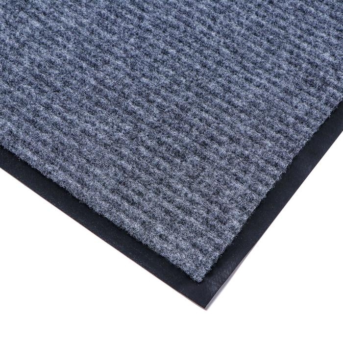 Коврик придверный влаговпитывающий, ребристый, «Стандарт», 60×90 см, цвет серый Коврик придверный влаговпитывающий, ребристый, «Стандарт», 60×90 см, цвет серый