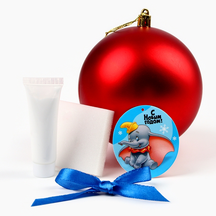 Новый год. Набор для творчества  Новый год. Набор для творчества "Ёлочный шар с отпечатком руки", 10 см, Дамбо