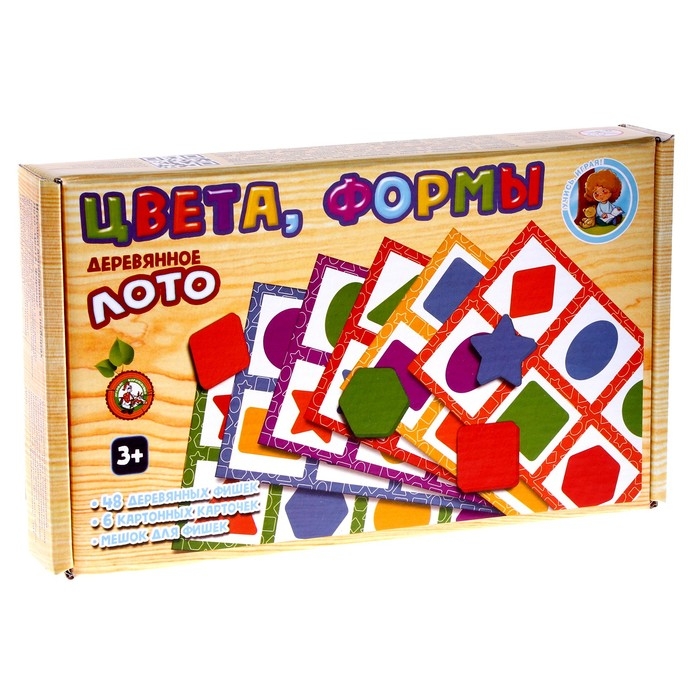 Лото деревянное «Цвета, формы» Лото деревянное «Цвета, формы»