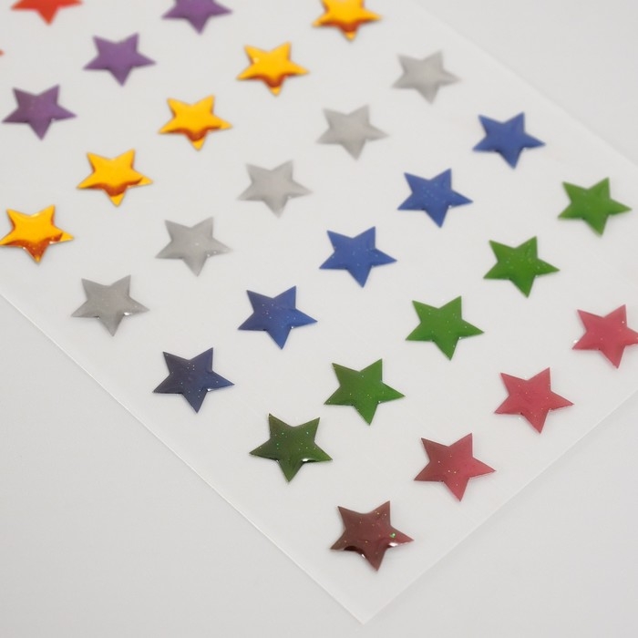 Наклейка пластик Наклейка пластик "Палитра звёзд" 20х9 см