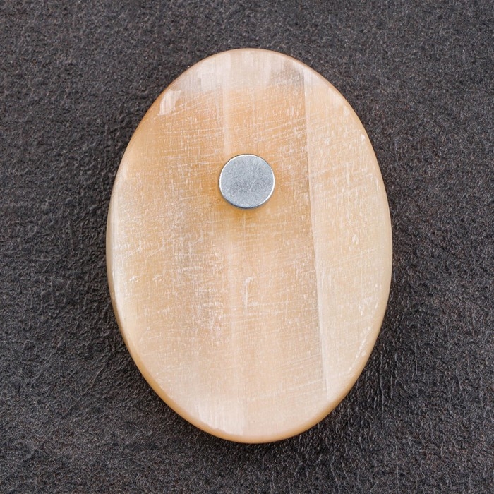 Магнит Магнит "Ложка загребушка", селенит, металл, минералы, 5,1 х 3,5 см