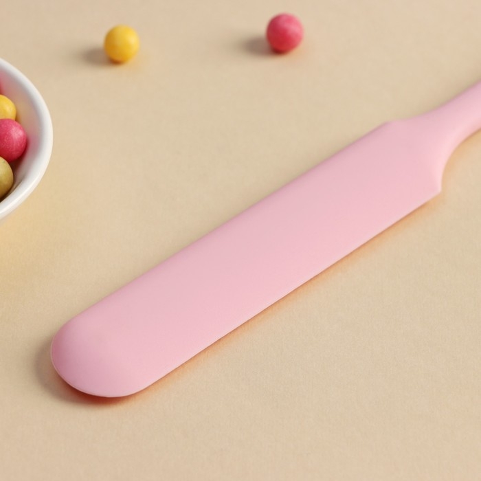 Лопатка - палетка Доляна «Винфор», 24,5 см, цвет розовый Лопатка - палетка Доляна «Винфор», 24,5 см, цвет розовый