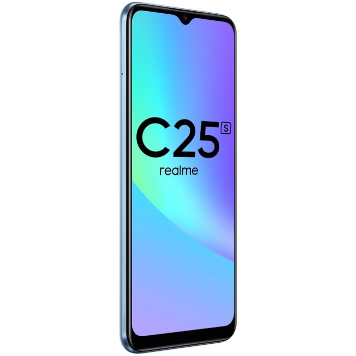 Смартфон Realme C25S, 6.5 Смартфон Realme C25S, 6.5", LCD, 2 sim, 4 Гб, 128 Гб, 48 Мп, 8 Мп, 6000 мАч, NFC, синий