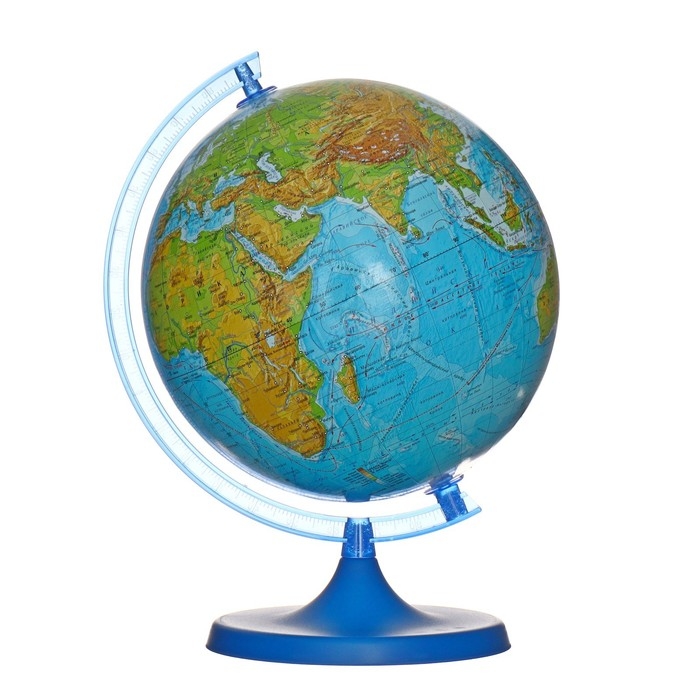 Интерактивный глобус физический, 22 см, в коробке Интерактивный глобус физический, 22 см, в коробке
