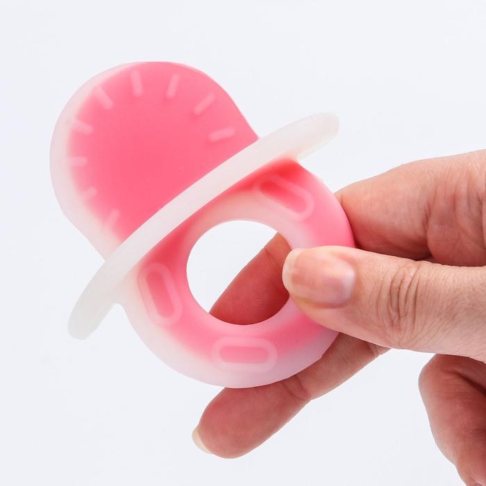 Прорезыватель силиконовый «Пустышка», цвет МИКС, Крошка Я