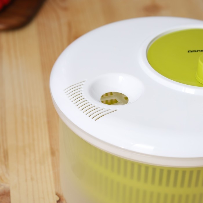 Центрифуга для сушки зелени Доляна Fresh cook, 3,7 л, пластик, цвет бело-зелёный Центрифуга для сушки зелени Доляна Fresh cook, 3,7 л, пластик, цвет бело-зелёный