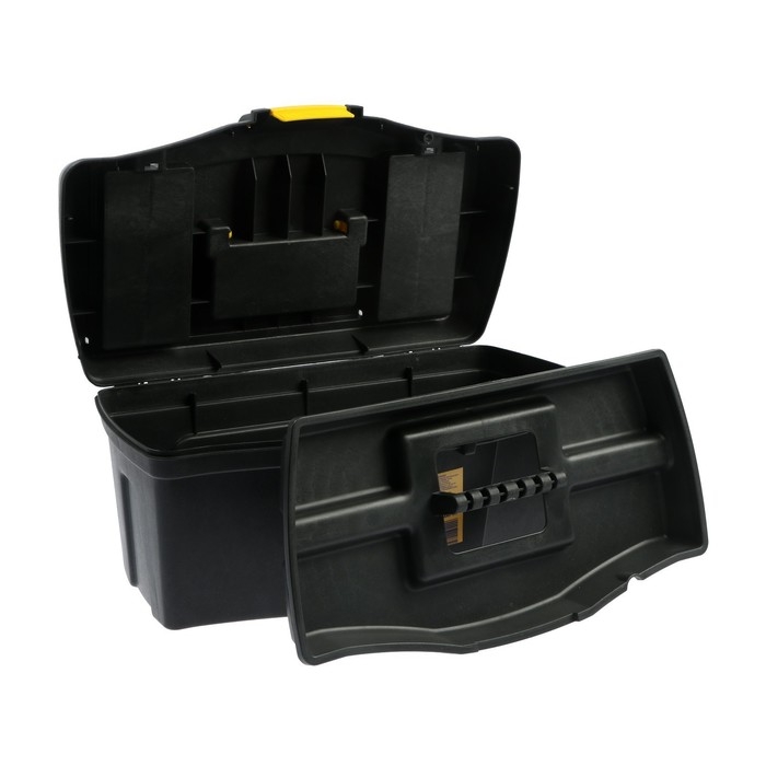 Ящик для инструмента ТУНДРА, 16 Ящик для инструмента ТУНДРА, 16", 410 х 220 х 190 мм, пластиковый, два органайзера