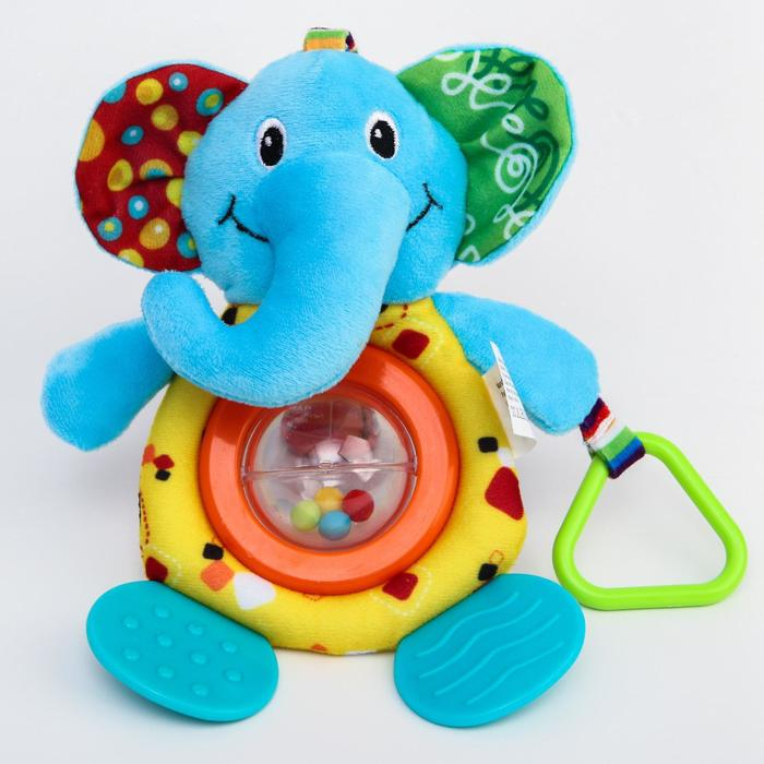 Подвеска - погремушка «Тигр», с прорезывателем, на кроватку, коляску, Крошка Я Подвеска - погремушка «Тигр», с прорезывателем, на кроватку, коляску, Крошка Я