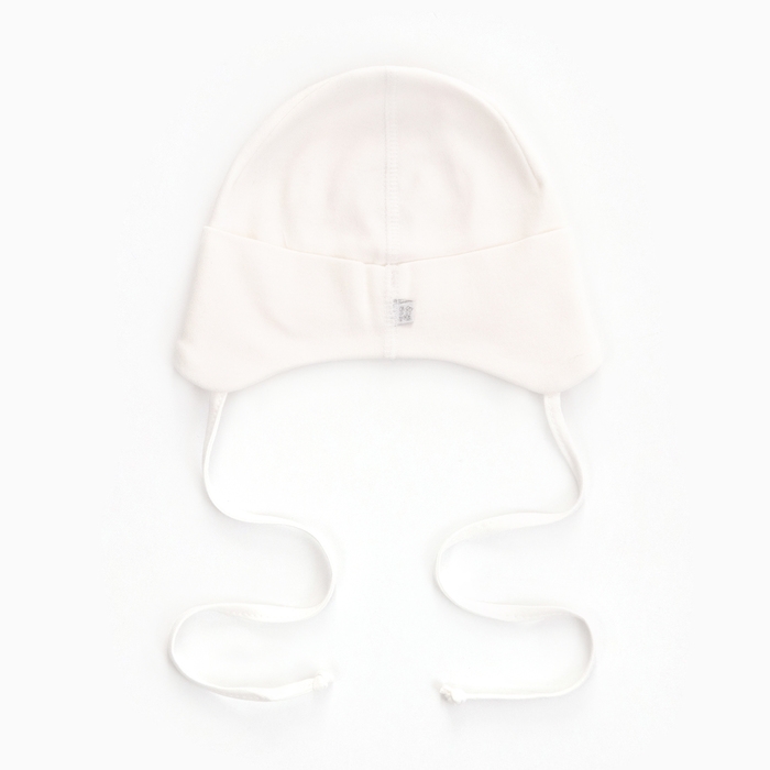 Шапка детская, цвет молочный, размер 38-40