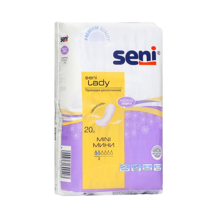 Урологические прокладки Seni Lady Mini, 20 шт Урологические прокладки Seni Lady Mini, 20 шт
