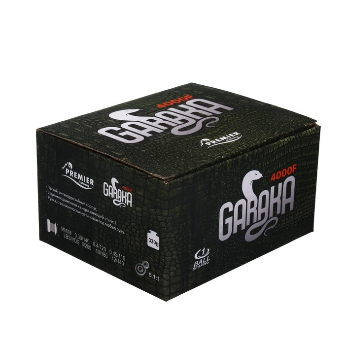 Катушка б/ин Premier GARAKA 4000F, 1 подшипник, 5.1:1 Катушка б/ин Premier GARAKA 4000F, 1 подшипник, 5.1:1