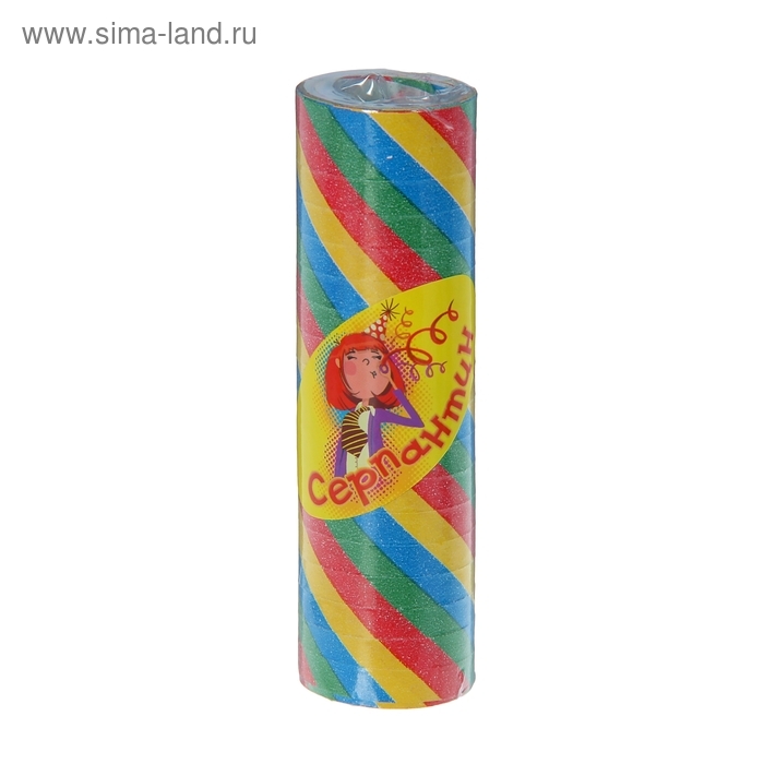 Серпантин «Радуга», диагональ, набор 18 катушек