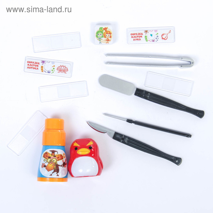 Микроскоп+мини-телескоп и калейдоскоп ФИКСИКИ с набором для исследований Микроскоп+мини-телескоп и калейдоскоп ФИКСИКИ с набором для исследований