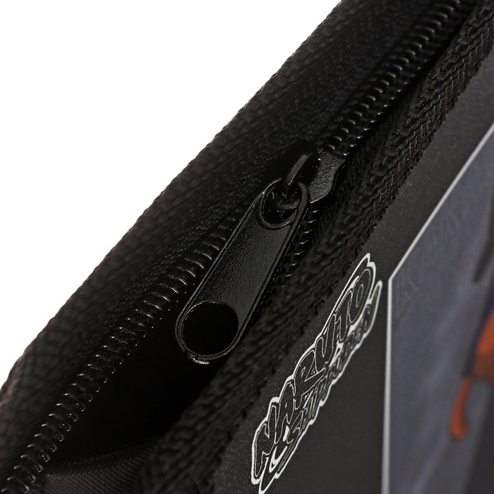 Папка для тетрадей А5, Naruto, 190х230, молния сверху, пластиковая, универсальная, чёрная Папка для тетрадей А5, Naruto, 190х230, молния сверху, пластиковая, универсальная, чёрная