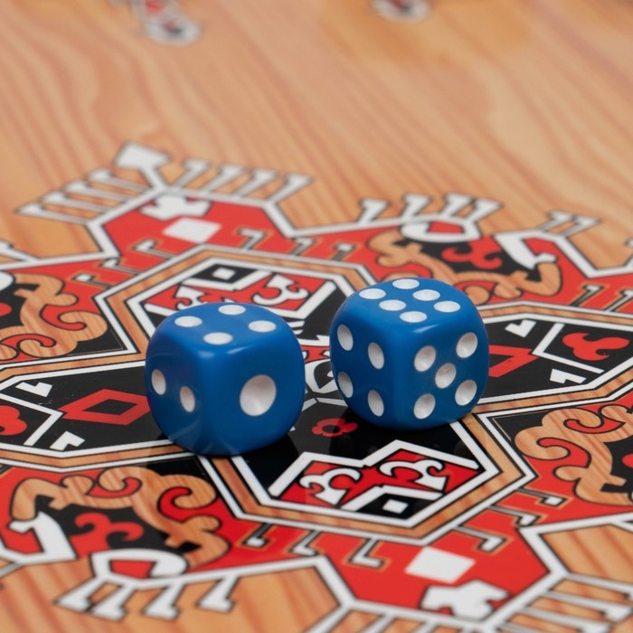 Нарды деревянные большие, настольная игра  Нарды деревянные большие, настольная игра "Волк", 50 х 50 см, с шашками