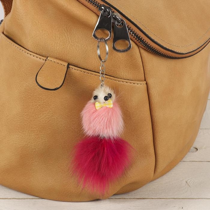 Пушистик на кольце Пушистик на кольце "Милашка" 4,5 х 4,5 х 12,5 см, цвета МИКС