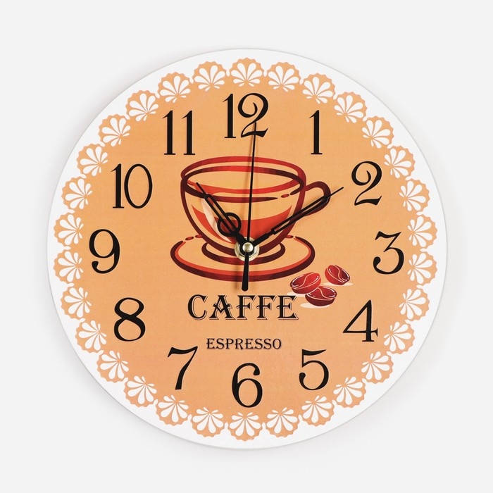 Часы настенные интерьерные Часы настенные интерьерные "Эспрессо", d-23.5 см