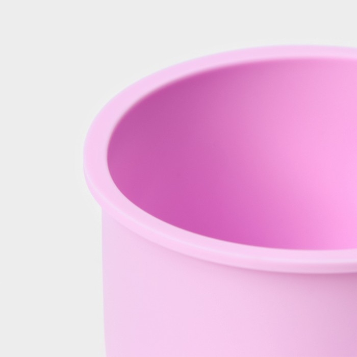 Форма для выпечки Доляна «Круг», силикон, 10×6 см, цвет розовый Форма для выпечки Доляна «Круг», силикон, 10×6 см, цвет розовый