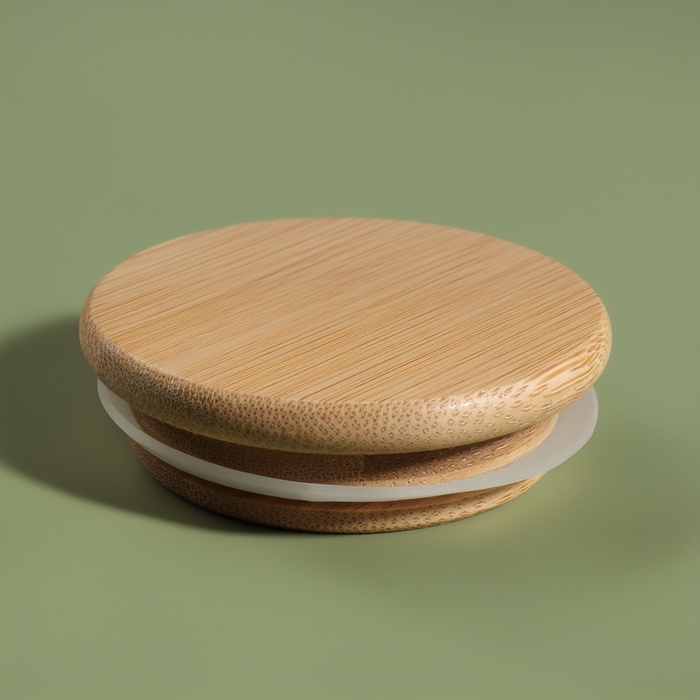 Органайзер для хранения ватных палочек «BAMBOO», с крышкой, d 6,5 × 10 см, в картонной коробке, цвет прозрачный/коричневый Органайзер для хранения ватных палочек «BAMBOO», с крышкой, d 6,5 × 10 см, в картонной коробке, цвет прозрачный/коричневый