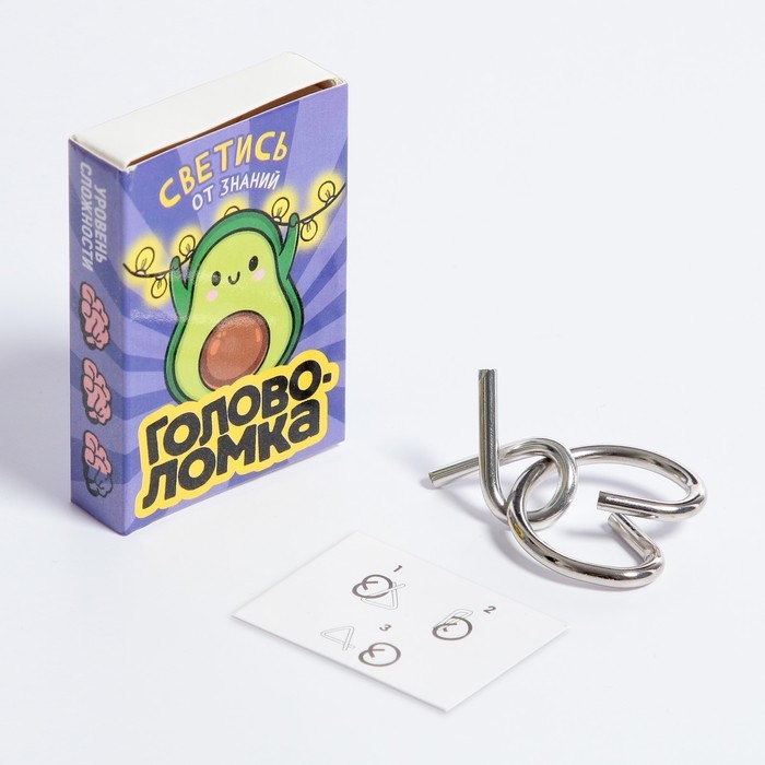 Головоломка «Прокачай мозги» металл, МИКС Головоломка «Прокачай мозги» металл, МИКС