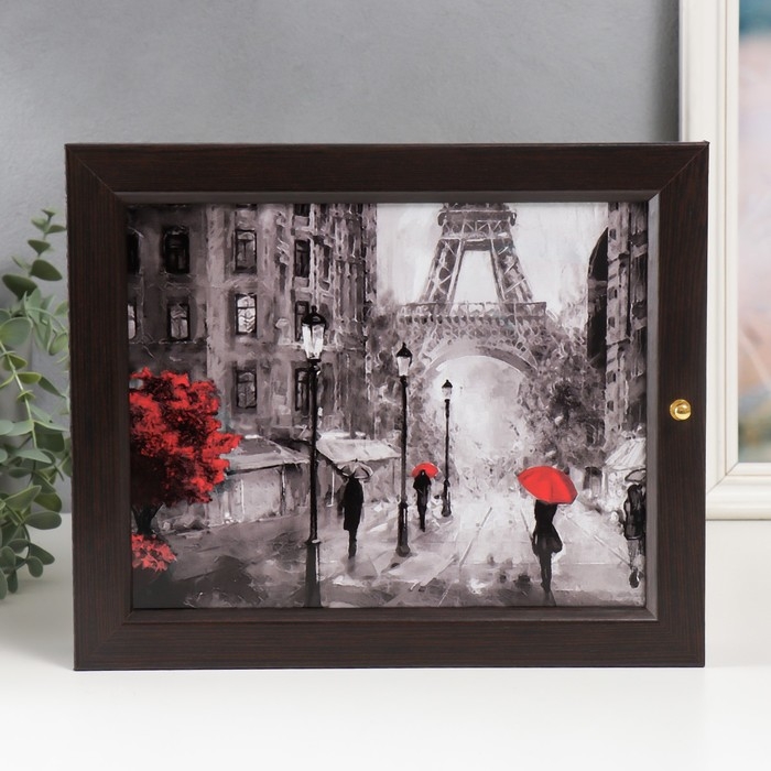 Ключница Ключница "Париж" венге 24х29 см