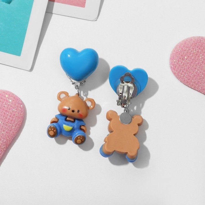 Клипсы детские «Выбражулька» животные, медвежата, цветные Клипсы детские «Выбражулька» животные, медвежата, цветные